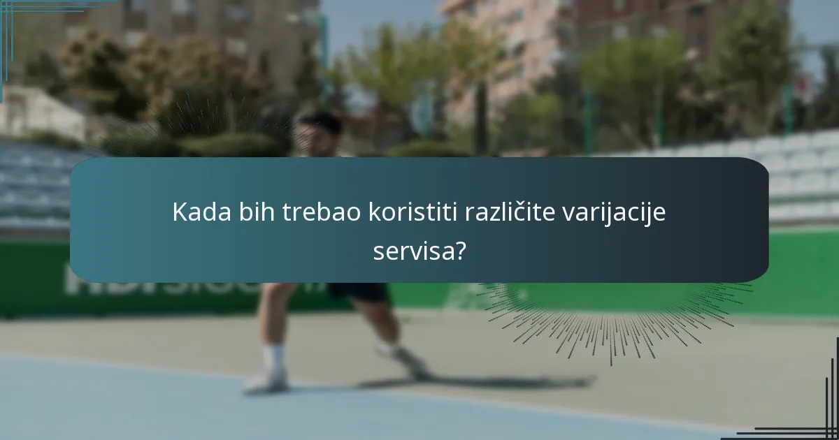 Kako mogu učinkovito postaviti svoje servise?