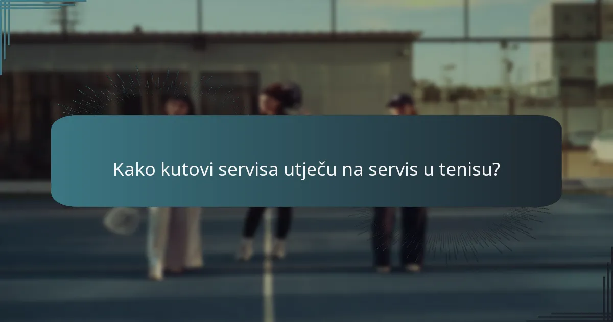 Gdje bi se igrači trebali pozicionirati tijekom servisa?