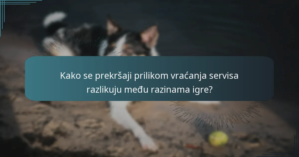 Što su greške u prekidu igre u tenisu?