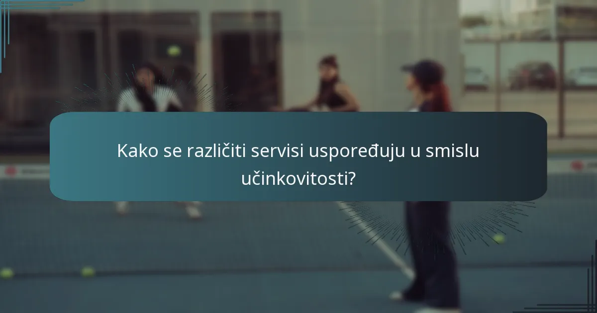 Što je ravni servis i kako se izvodi?