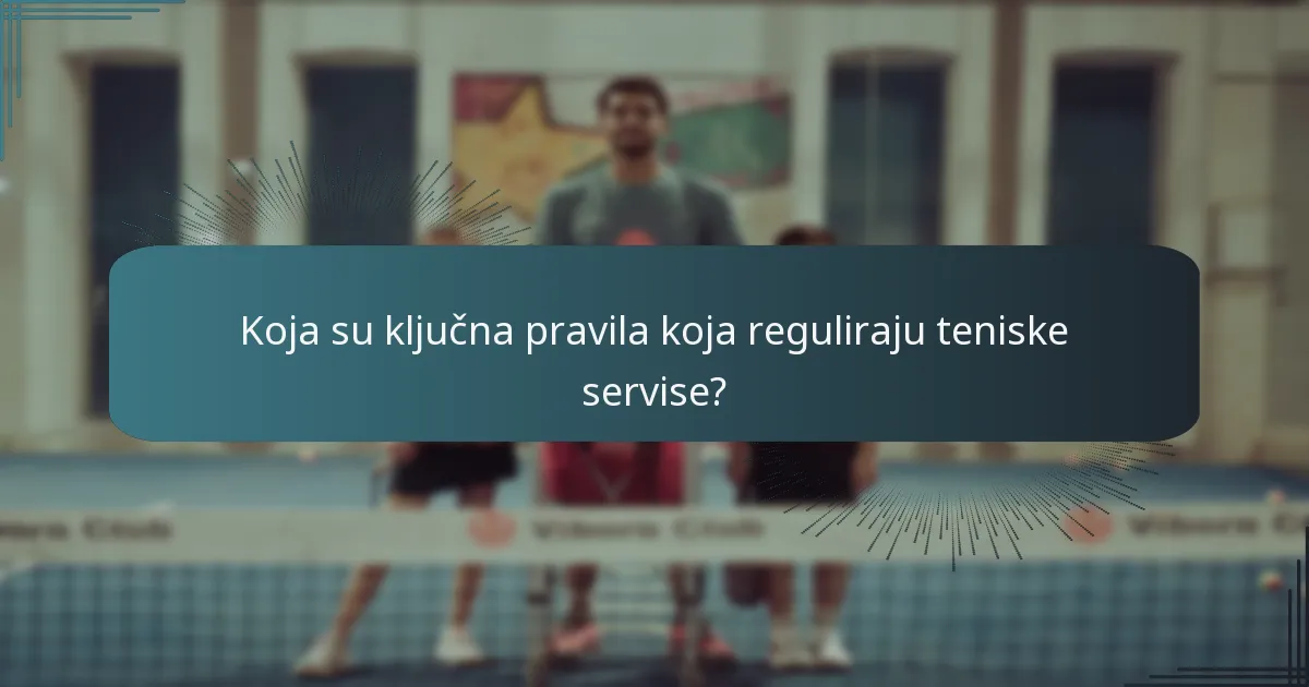 Kako se pravila servisa razlikuju među teniskim organizacijama?