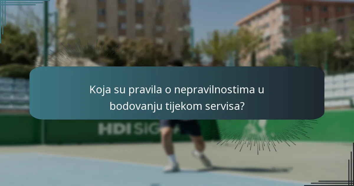 Koji su problemi s vremenom servisa u tenisu?