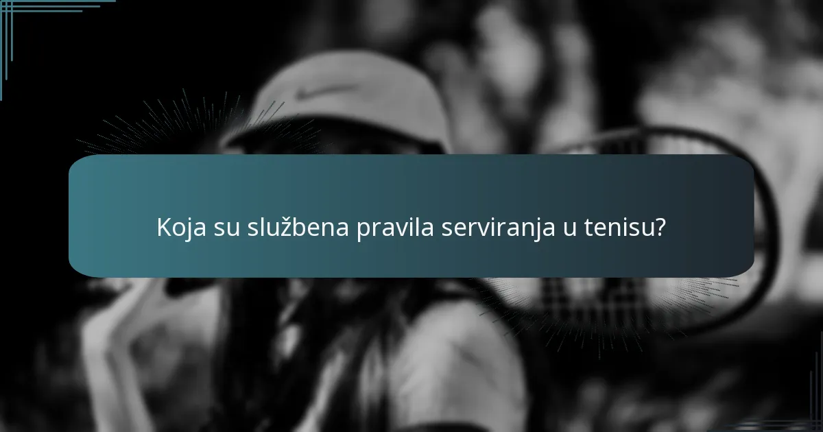 Koje su uobičajene ozljede povezane s servisom?