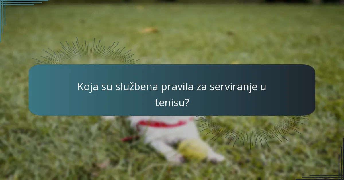 Kako trening reakcije koristi teniskom servisu?