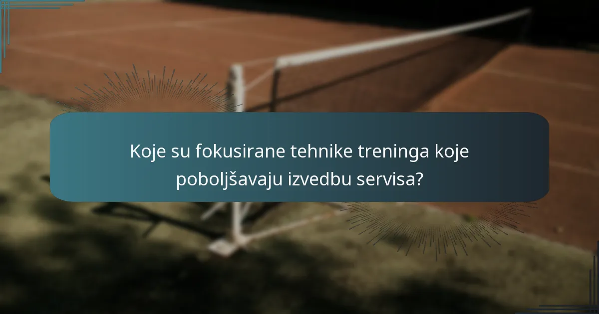 Koja oprema za trening može pomoći u vježbanju servisa?