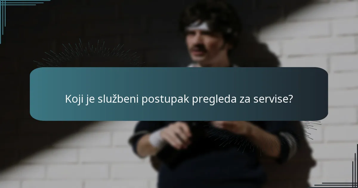 Koja su ključna pravila koja reguliraju teniske servise?