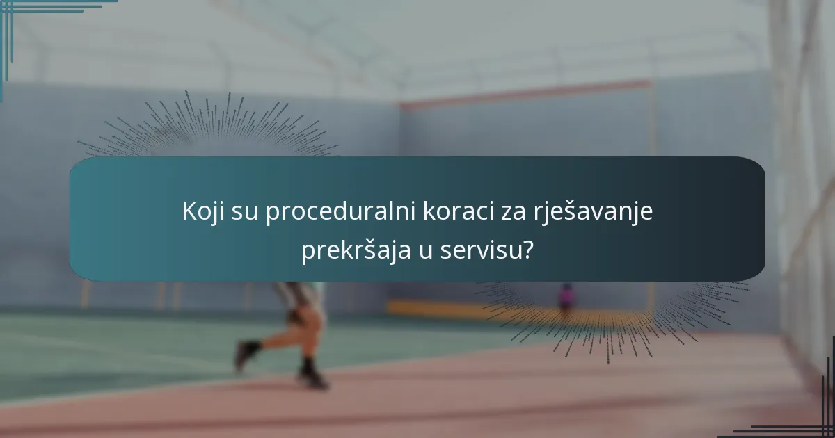 Kako se prekršaji s nogama, greške u redoslijedu servisa i let servisi uspoređuju?
